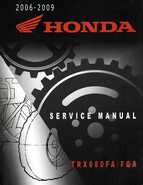 2006-2009 Honda TRX680 (TRX 680 FA-FGA) Factory Service Manual