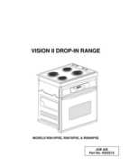Vision II Drop-In Range service manual
