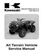 2005-2009 Kawasaki Brute Force 650/KVF 650 4x4 Service Manual
