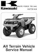 2008-2009 Kawasaki Brute Force 750 4x4i KVF750 4x4 Service Manual