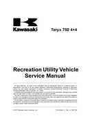 2008 Kawasaki Teryx 750 Service Manual