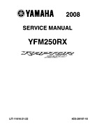 2008 Yamaha Raptor 250SE / 250SE2 Factory Service Manual
