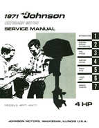 1971 Johnson 4HP Outboard Motors Service Manual