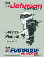 1993 Johnson Evinrude "ET" 9.9 thru 30 Service Repair Manual, P/N 508282