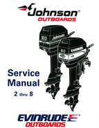 1995 Johnson/Evinrude Outboards 2 thru 8 Service Repair Manual P/N 503145