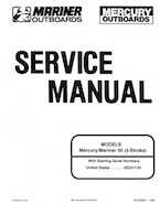 1995 Mariner Mercury Outboards Service Manual 50HP 4-Stroke