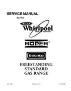 Whirlpool, Roper, Estate FREESTANDING STANDARD GAS RANGE