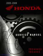 2005-2009 Honda TRX400EX/TRX400X Service Manual