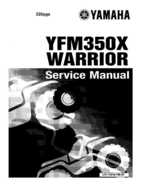 1990-2004 Yamaha YFM350X Warrior Factory Service Manual