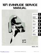 1971 Evinrude Mate 2HP outboards Service Manual