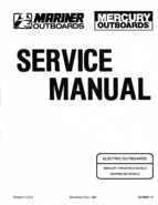 Mercury Electric Outboards 222 Thruster Service Manual